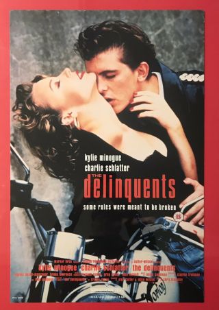 The Delinquents - Rare Pre Release Uk Video Shop Poster - Kylie Minogue -