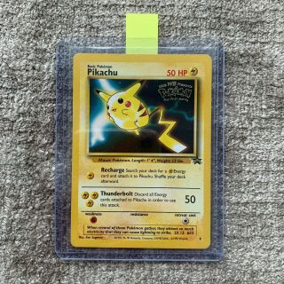 Pikachu 4 Black Star Promo - Rare Pokemon Card - First Movie - [near Mint] 1999