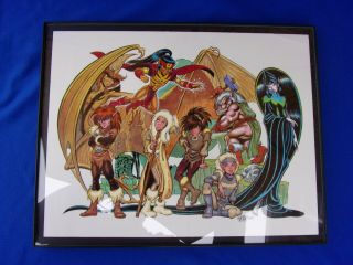 Rare Wendy Pini Elf Quest Framed Print Poster From 1993 And Colorful