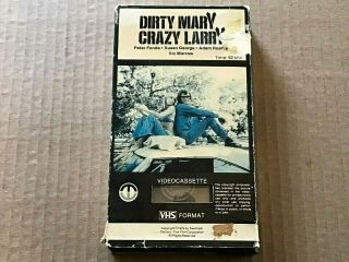 Rare Dirty Mary Crazy Larry (peter Fonda & Susan George) On Vhs Tape -