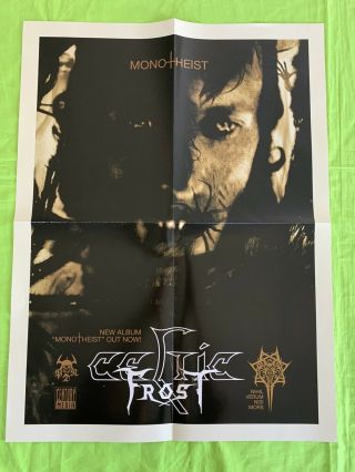 Celtic Frost Rare Promo Poster For Monotheist 18x24 Metal Band Poster