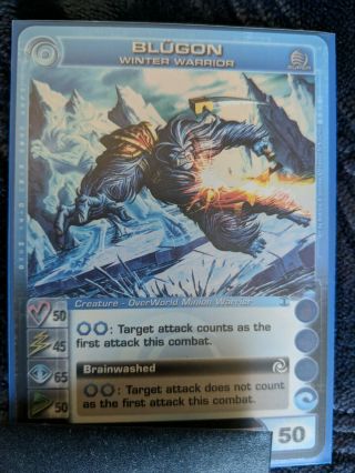 Chaotic Tcg Forged Unity Rare Blugon Winter Warrior Code