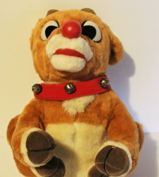 Gemmy Animated Singing Rudolph The Red Nosed Reindeer 12 " Plush 1998 Rare