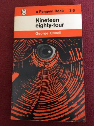 Nineteen Eighty Four George Orwell 1984 Vintage Penguin 972 Rare Dystopian Cover