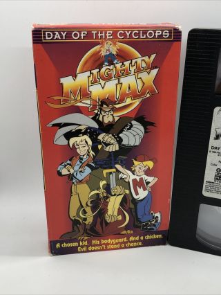 MIGHTY MAX Day of the Cyclops A Chosen Kid.  VHS Animated 1993 Rare OOP Cartoon 2