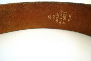 Rare Vtg 70 ' s LEVI STRAUSS & Co San Francisco Cal Belt & Leather Buckle W Metal 3