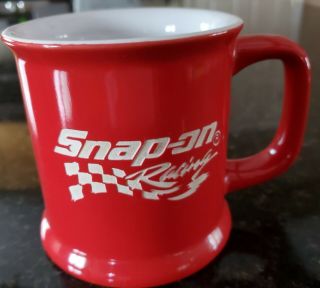 Vintage Snap On Racing Mug Rare Red Snap On Racing Coffee Mug Rare
