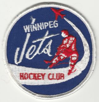 1972 - 74 Winnipeg Jets Wha Hockey Minor League Vintage 3 " Round Rare Team Patch