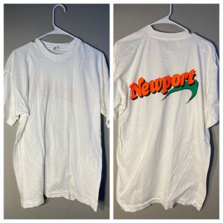 Newport Pleasure Vintage Xl 80s Single Stitch White T - Shirt Screen Stars Rare