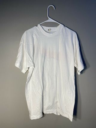 Newport Pleasure Vintage XL 80s Single Stitch White T - Shirt Screen Stars Rare 3