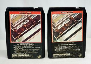Vtg 1973 Apple The Beatles 1962 - 1966 8 - Track Tape Part 1 & 2 Double Album Rare