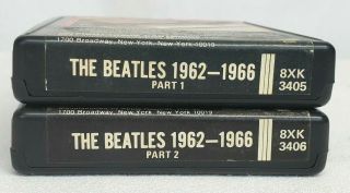Vtg 1973 Apple THE BEATLES 1962 - 1966 8 - Track Tape Part 1 & 2 Double Album RARE 3