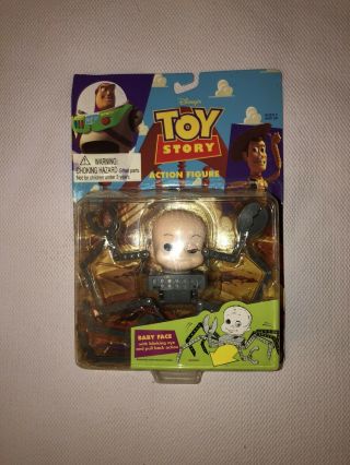 Vintage Rare Disney Pixar Toy Story Baby Face Action Figure Think Way Toys 1995