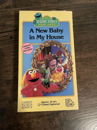 Sesame Street A Baby In My House Vhs 1994 Rare Collectors Tape