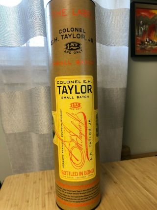 Rare Orange Eh Taylor Small Batch Bourbon Empty Tube (same Distillery As Pappy)
