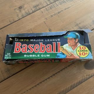1970 Topps Baseball Empty Wax Display Box Rare (in 2 Parts)