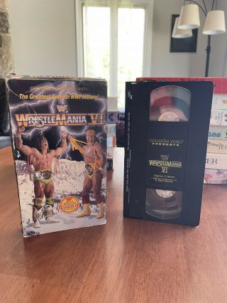 Wrestlemania Vi 6 1990 Vhs Coliseum Video Wrestling Wwf Wwe Rare Oop Hulk Hogan