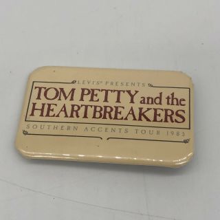 Levis Tom Petty And The Heartbreakers Southern Accents Tour 1985 Pin Button Rare