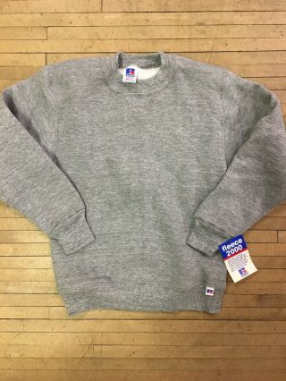 Vintage 90s Russell Athletic Cotton Rayon Sweatshirt Rare Boy’s Medium Fleece
