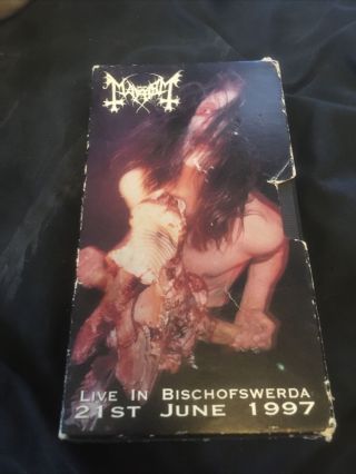 Mayhem Live In Bischifswerda Vhs Rare Out Of Print