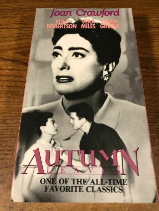 Autumn Leaves Vhs Movie Vcr Video Tape Joan Crawford Rare
