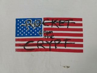 Rocket From The Crypt Vtg T Shirt Punk Rock Band Offspring Poison Idea Flag Rare