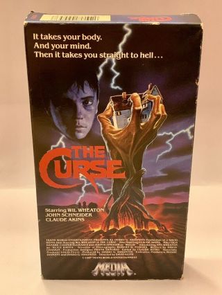 The Curse Vhs - Vintage Horror Oop Rare