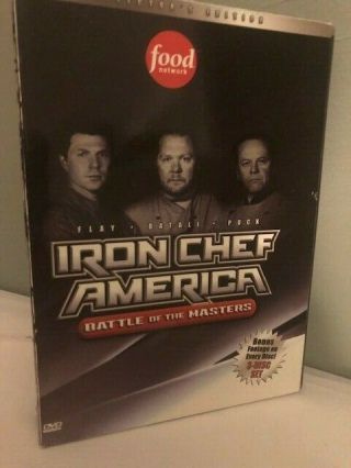 Iron Chef America Battle Of The Masters Dvd Box Set Rare Cooking Food Network