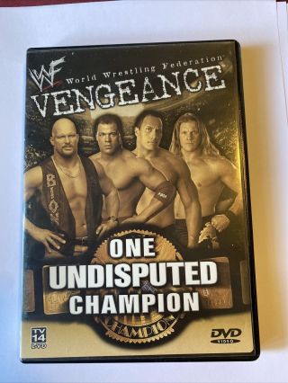 Wwf Vengeance 2001 (dvd) Wwe,  Oop,  Rare (v286)