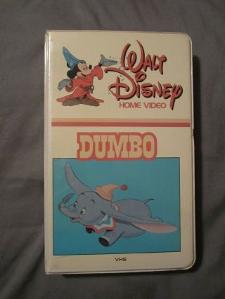 Dumbo Vhs Hard Case Rare Walt Disney Home Video Retro Vintage