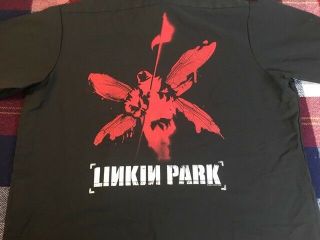 Vintage Linkin Park Black Workshirt Sz Xl Rare Make Chester Proud