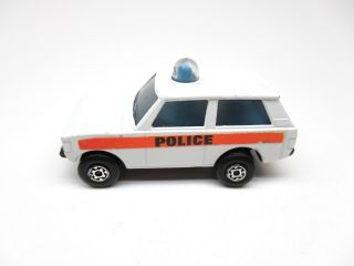 Matchbox Superfast Rolamatics 20 Blue Dome Light Police Patrol Rare Black Base