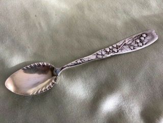 Rare Berry By Whiting Sterling Silver Sugar Jam Spoon: Blueberry Motif: 6.  25 "