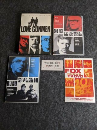 The Lone Gunmen Complete Series Dvd 3 Disc Set X - Files Rare W/ Booklet