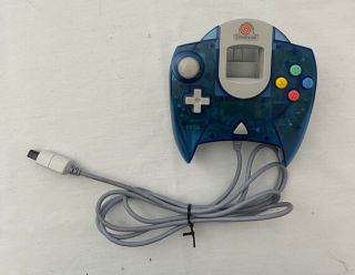 Rare Authentic Sega Dreamcast Controller Blue