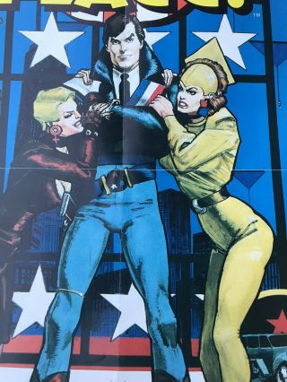 Howard Chaykin American Flagg Promo Poster Vintage First Comics 1985 Rare 3