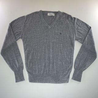 Vintage 90s Men’s Christian Dior Cable Knit Sweater Made In Usa Size Small Rare