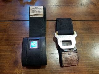 Gm Lap Seat Belt 3910 Buckle And Belt Stamped 14k70 Rare