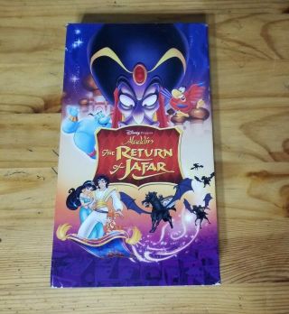 Walt Disney Aladdin The Return Of Jafar On Vhs Rare 2005 Video Release Slip.