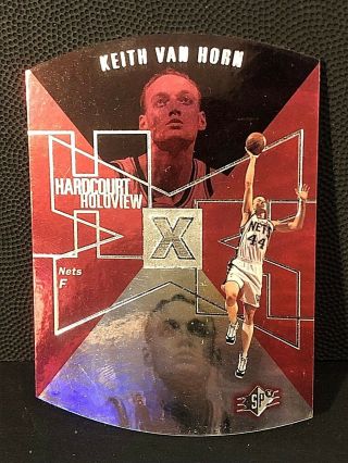 Keith Van Horn 1997 - 98 Spx Hardcourt Holoview Die - Cut Rc Insert Card Hh8 Rare