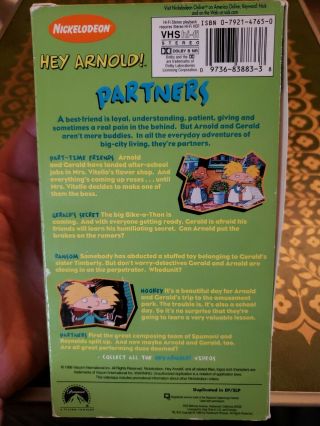 Rare DEMO PROMO VHS Hey Arnold 
