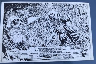 Bernie Wrightson Doctor Strange Promo Poster Marvel Comics 1980s Vintage Rare
