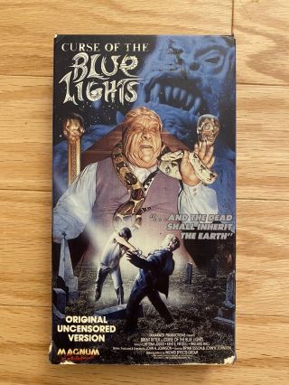Curse Of The Blue Lights Vintage Vhs Movie 1988 Rare Vtg Horror