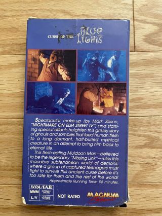 CURSE OF THE BLUE LIGHTS Vintage VHS Movie 1988 RARE VTG HORROR 2