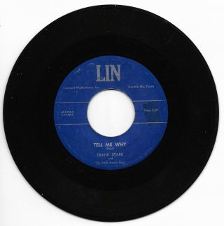 Frank Starr - Lin 1013 Rare Rockabilly 45 Rpm Tell Me Why Vg Plays Great