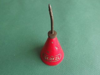 Rare Vintage Berkel Red Cone Shaped Oiler Oil/gas Memorabilia