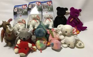 Rare Ty Beanie Baby Bundle 1994 - 2000 13 In Total