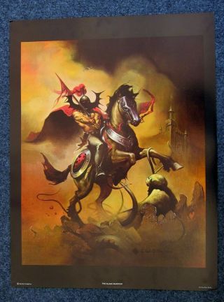 1970s Ken Kelly The Black Warrior Poster 18 X 24 Rare