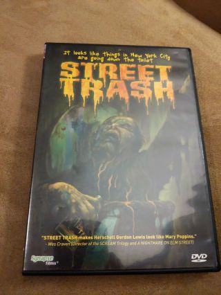 Street Trash Dvd Gore Cult Rare Oop Splatter Synapse Films W/ Stickers