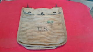 Rare U.  S.  World War 1 Reinforced Grenade Bag 1918 Dated